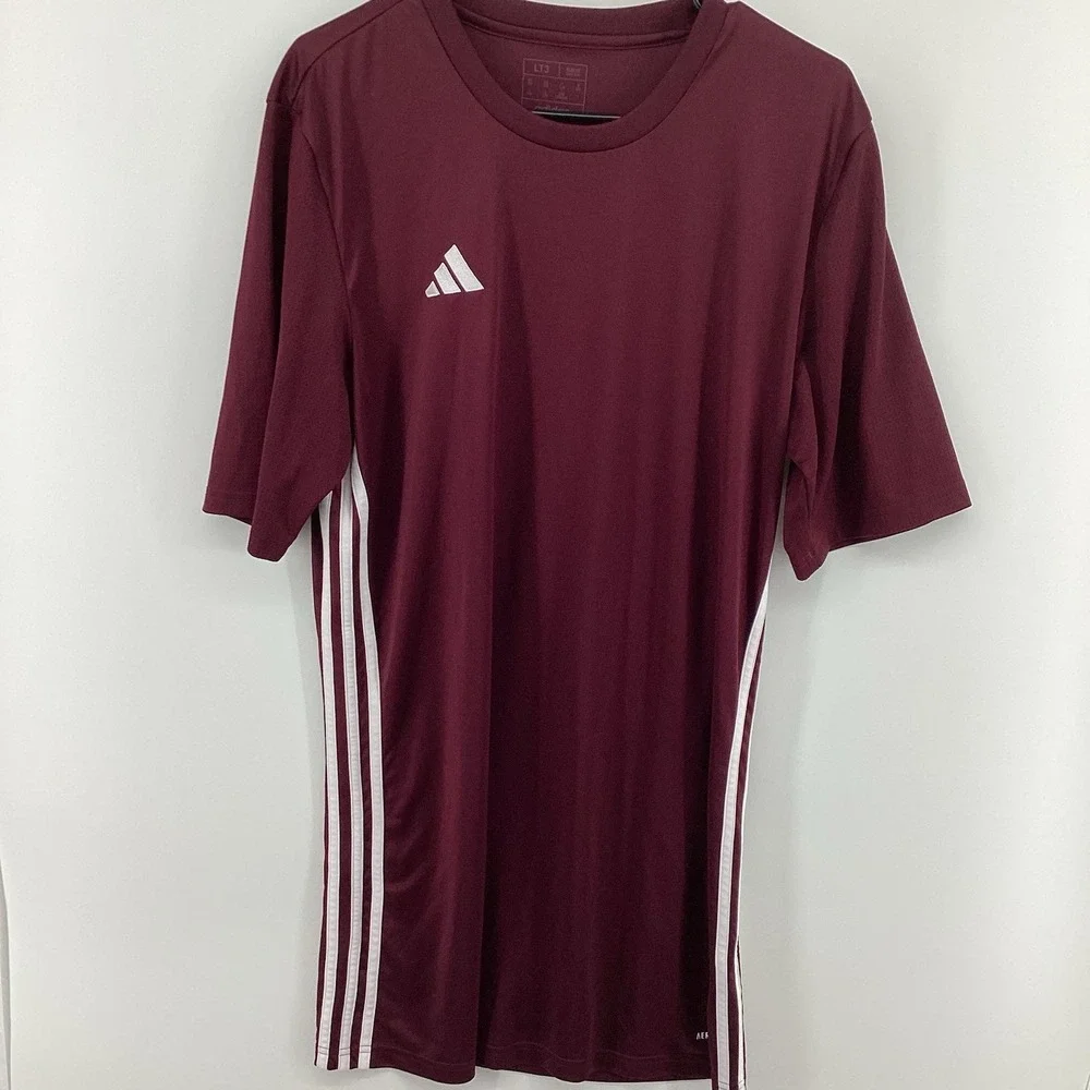 Adidas Mens Tabela23 Short Sleeve T Shirt Top Sports Running Training Tee LTall